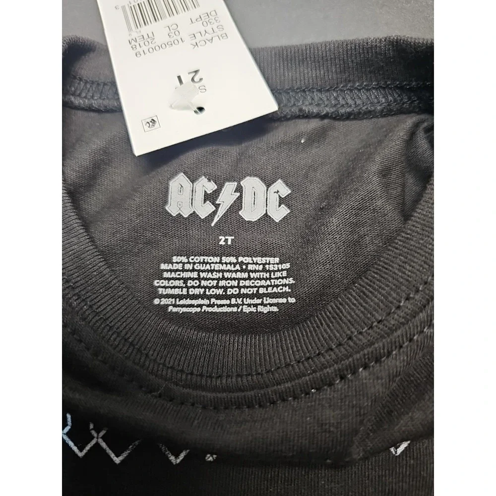 AC/DC Toddler T-Shirt Music Rock & Roll 2T